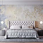 Wall murals Soft petals on a gentle background