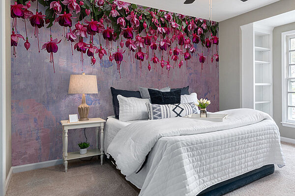 Group of pink flowers Wall murals Group of pink flowers