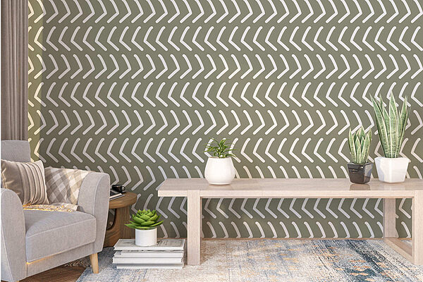 Pattern of white lines Wall murals Pattern of white lines