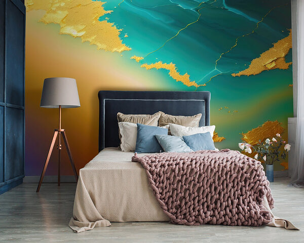 Map of the ocean Wall murals Map of the ocean