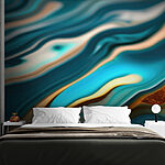 Wall murals Flowing colors in harmonious patterns