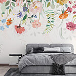 Wall murals Delicate floral arrangement on display