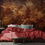 Wall murals Intricate patterns of warm hues