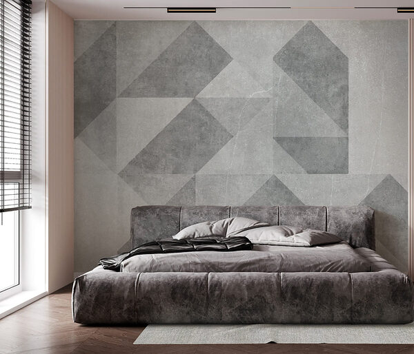 Wall murals Grey and white tile (SKU: u97654) Wall murals Wall murals Grey and white tile (SKU: u97654)