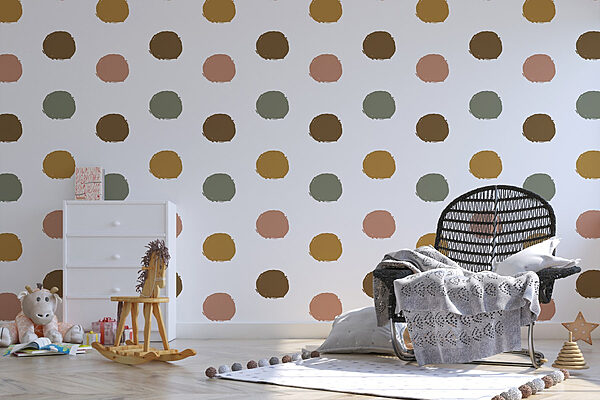 Pattern of colorful dots Wall murals Pattern of colorful dots
