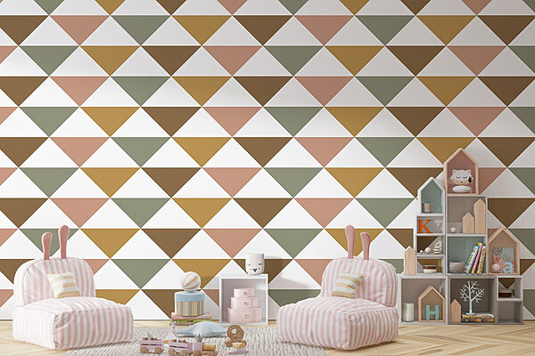 Pattern of triangles Wall murals Pattern of triangles