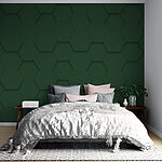 Wall murals Green hexagons on a surface