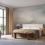 Wall murals Cloudy sky over a body of water