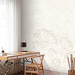 Wall murals Delicate flowers in soft hues