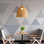 Wall murals Group of triangles in a row