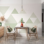 Wall murals Group of triangles in a row
