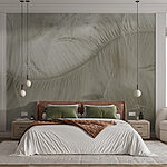 Wall murals Soft waves of delicate textures.