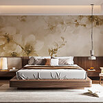 Wall murals Delicate blooms in soft hues.