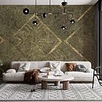 Wall murals Artistic pattern with floral elements.