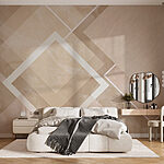 Wall murals Subtle geometric shapes in soft hues