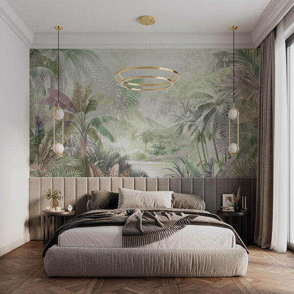 Wall murals Painting of a forest