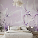 Wall murals Soft petals in gentle pastel hues