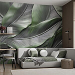 Wall murals Group of green leaves