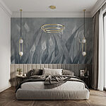 Wall murals Elegant blooms in subtle tones.
