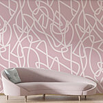 Wall murals Pattern of white lines