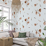 Wall murals Pattern of flowers and leaves