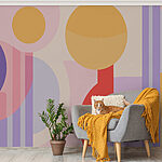 Wall murals Colorful art piece with circles and circles