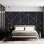 Wall murals Pattern of triangles and lines
