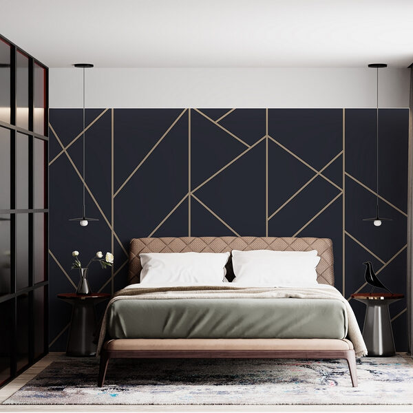 Pattern of triangles and lines Wall murals Pattern of triangles and lines