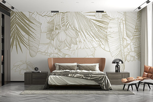 Nature's delicate floral arrangement on display Wall murals Nature's delicate floral arrangement on display