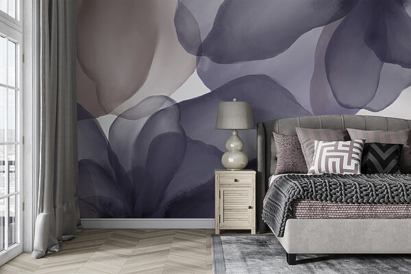 Soft hues blend in graceful waves Wall murals Soft hues blend in graceful waves