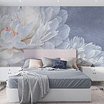 Wall murals Delicate blooms in soft pastel hues