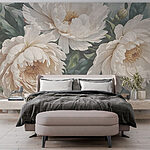 Wall murals Delicate blooms in soft hues