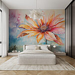 Wall murals Painting of a flower