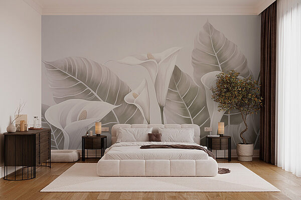 Nature's elegance in soft tones Wall murals Nature's elegance in soft tones