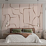 Wall murals Cracked patterns on a soft background