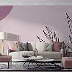Wall murals Drawing of a leaf