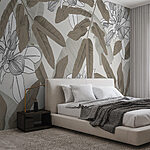 Wall murals Natural elegance in monochrome design