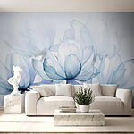 Wall murals Soft petals in tranquil tones.