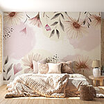Wall murals Delicate blooms in soft colors