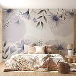 Wall murals Delicate watercolor floral design