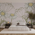 Wall murals Delicate blooms dancing in the breeze