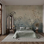 Wall murals Soft blooms in tranquil hues.
