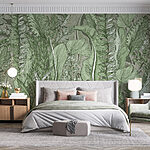 Wall murals Lush greenery fills the canvas.