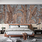 Wall murals Nature's beauty in earthy tones.