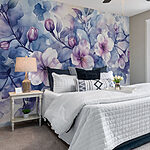 Wall murals Painting of flowers on a branch