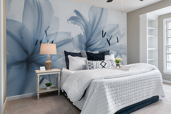Delicate blossoms in soft hues Wall murals Delicate blossoms in soft hues