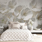 Wall murals Group of white flowers