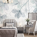 Wall murals Delicate blossoms on a soft backdrop