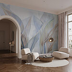 Wall murals Translucent leaves in soft hues