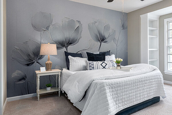Delicate blooms in soft hues Wall murals Delicate blooms in soft hues